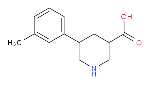 5-(3-methylphenyl)piperidine-3-carboxylic acid