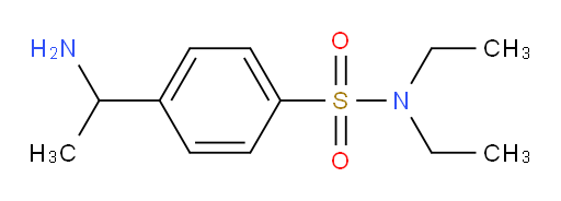 4-(1-aminoethyl)-N,N-diethylbenzene-1-sulfonamide
