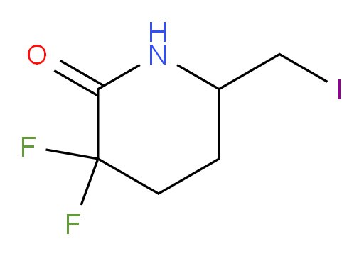 3,3-difluoro-6-(iodomethyl)piperidin-2-one