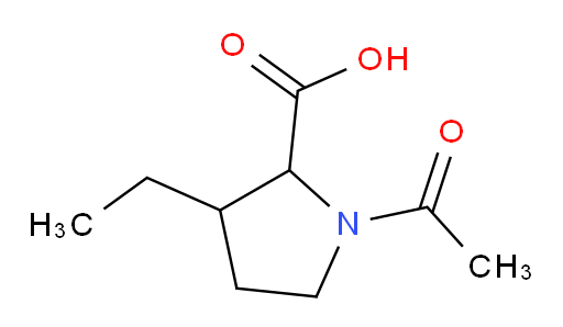 1-acetyl-3-ethylpyrrolidine-2-carboxylic acid