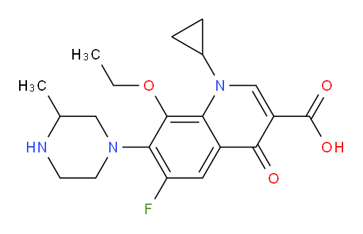 1-Cyclopropyl-8-ethoxy-6-fluoro-1,4-dihydro-7-(3-methyl-piperazin-1-yl)-4-oxo-Quinolin-3-carboxylic acid