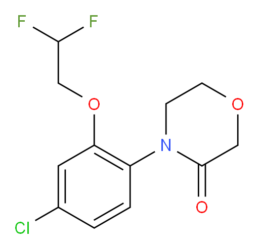4-[4-chloro-2-(2,2-difluoroethoxy)phenyl]morpholin-3-one
