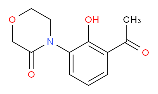 4-(3-acetyl-2-hydroxyphenyl)morpholin-3-one