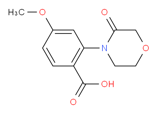 4-methoxy-2-(3-oxomorpholin-4-yl)benzoic acid