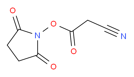 CYANOACETIC ACID-OSU;Succinimidyl Cyanoacetate;2,5-Dioxopyrrolidin-1-yl cyanoacetate;2,5-Dioxopyrrolidin-1-yl 2-cyanoacetate;2,5-Pyrrolidinedione, 1-[(cyanoacetyl)oxy]-;Acetic acid, 2-cyano-, 2,5-dioxo-1-pyrrolidinyl ester