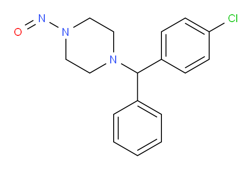 1-((4-chlorophenyl)(phenyl)methyl)-4-nitrosopiperazine