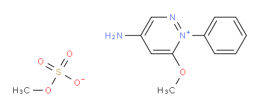4-amino-6-methoxy-1-phenylpyridazin-1-ium methyl sulfate
