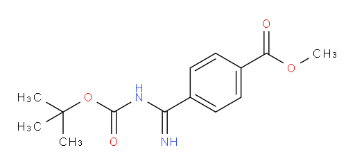 methyl 4-(N-(tert-butoxycarbonyl)carbamimidoyl)benzoate