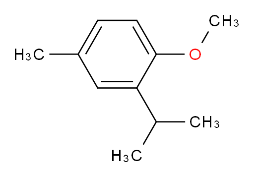 2-isopropyl-4-methylanisole;2-isopropyl-1-Methoxy-4-Methylbenzene;1-Methoxy-4-methyl-2-isopropylbenzene;1-Methoxy-2-isopropyl-4-methylbenzene;Benzene,1-Methoxy-4-Methyl-2-(1-Methylethyl)-