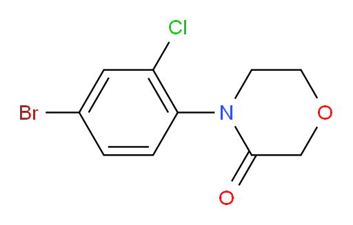 4-(4-bromo-2-chlorophenyl)morpholin-3-one
