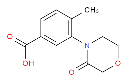 4-methyl-3-(3-oxomorpholin-4-yl)benzoic acid
