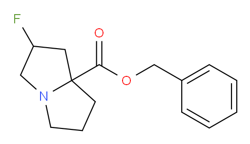 benzyl 2-fluorohexahydro-1H-pyrrolizine-7a-carboxylate