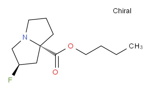 (2R,7aS)-butyl 2-fluorohexahydro-1H-pyrrolizine-7a-carboxylate