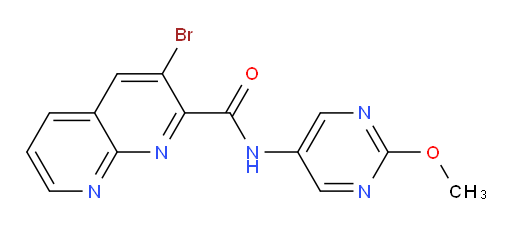 3-bromo-N-(2-methoxypyrimidin-5-yl)-1,8-naphthyridine-2-carboxamide