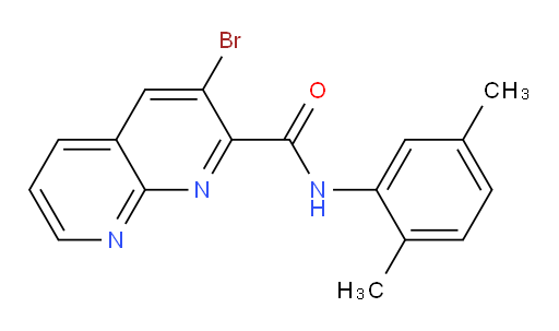 3-bromo-N-(2,5-dimethylphenyl)-1,8-naphthyridine-2-carboxamide