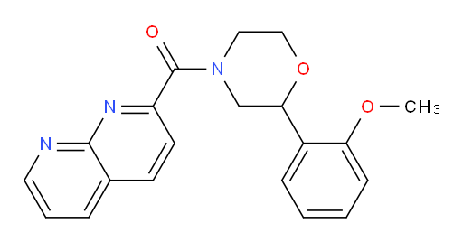 (2-(2-methoxyphenyl)morpholino)(1,8-naphthyridin-2-yl)methanone