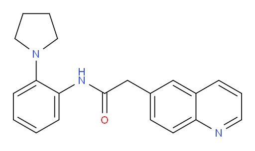 N-(2-(pyrrolidin-1-yl)phenyl)-2-(quinolin-6-yl)acetamide