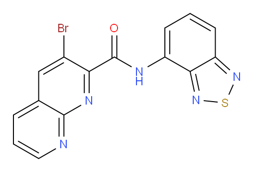 N-(benzo[c][1,2,5]thiadiazol-4-yl)-3-bromo-1,8-naphthyridine-2-carboxamide