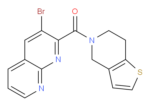 (3-bromo-1,8-naphthyridin-2-yl)(6,7-dihydrothieno[3,2-c]pyridin-5(4H)-yl)methanone