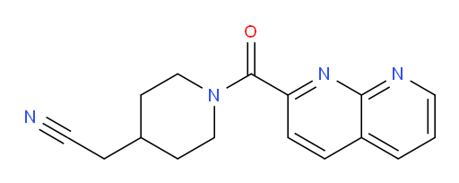 2-(1-(1,8-naphthyridine-2-carbonyl)piperidin-4-yl)acetonitrile