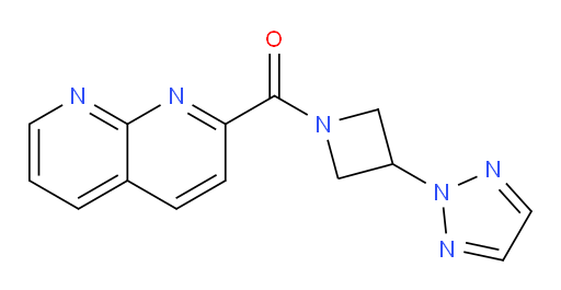 (3-(2H-1,2,3-triazol-2-yl)azetidin-1-yl)(1,8-naphthyridin-2-yl)methanone