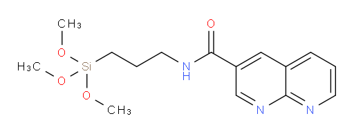 N-(3-(trimethoxysilyl)propyl)-1,8-naphthyridine-3-carboxamide