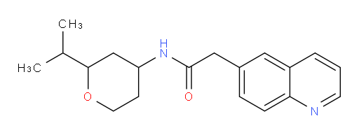N-(2-isopropyltetrahydro-2H-pyran-4-yl)-2-(quinolin-6-yl)acetamide