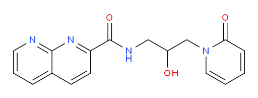 N-(2-hydroxy-3-(2-oxopyridin-1(2H)-yl)propyl)-1,8-naphthyridine-2-carboxamide