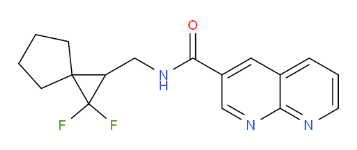 N-((2,2-difluorospiro[2.4]heptan-1-yl)methyl)-1,8-naphthyridine-3-carboxamide