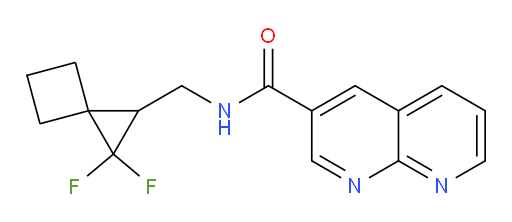N-((2,2-difluorospiro[2.3]hexan-1-yl)methyl)-1,8-naphthyridine-3-carboxamide