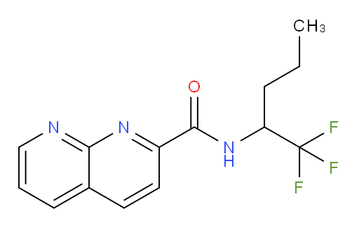 N-(1,1,1-trifluoropentan-2-yl)-1,8-naphthyridine-2-carboxamide