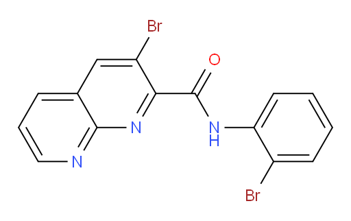 3-bromo-N-(2-bromophenyl)-1,8-naphthyridine-2-carboxamide