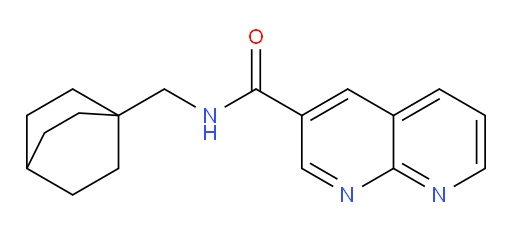N-(bicyclo[2.2.2]octan-1-ylmethyl)-1,8-naphthyridine-3-carboxamide