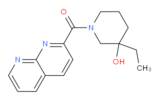 (3-ethyl-3-hydroxypiperidin-1-yl)(1,8-naphthyridin-2-yl)methanone