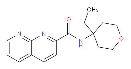 N-(4-ethyltetrahydro-2H-pyran-4-yl)-1,8-naphthyridine-2-carboxamide