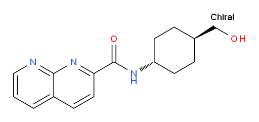 N-((1r,4r)-4-(hydroxymethyl)cyclohexyl)-1,8-naphthyridine-2-carboxamide