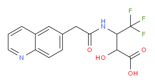 4,4,4-trifluoro-2-hydroxy-3-(2-(quinolin-6-yl)acetamido)butanoic acid