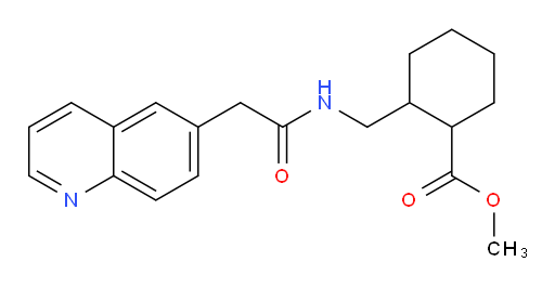 methyl 2-((2-(quinolin-6-yl)acetamido)methyl)cyclohexanecarboxylate