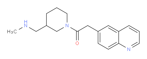 1-(3-((methylamino)methyl)piperidin-1-yl)-2-(quinolin-6-yl)ethanone