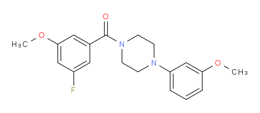 (3-fluoro-5-methoxyphenyl)(4-(3-methoxyphenyl)piperazin-1-yl)methanone