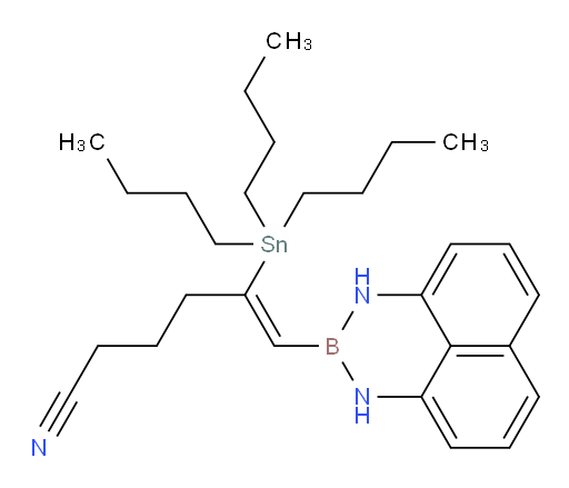 (Z)-6-(1H-naphtho[1,8-de][1,3,2]diazaborinin-2(3H)-yl)-5-(tributylstannyl)hex-5-enenitrile