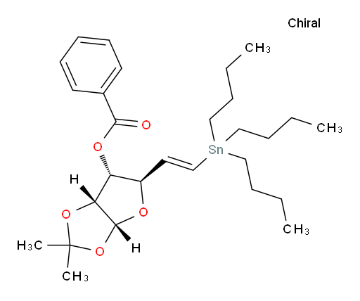 (3aR,5R,6R,6aR)-2,2-dimethyl-5-((E)-2-(tributylstannyl)vinyl)tetrahydrofuro[2,3-d][1,3]dioxol-6-yl benzoate