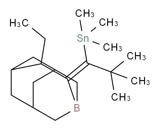 (Z)-(1-(5-乙基-3-bora三环[4.3.1.13,8]十一烷-4-亚基)-2,2-二甲基丙基)三甲基锡烷