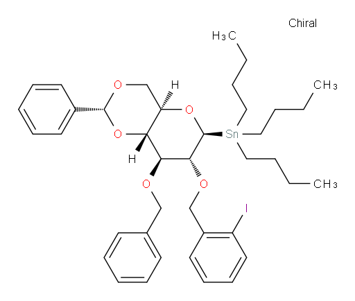 ((2R,4aR,6S,7R,8S,8aR)-8-(benzyloxy)-7-((2-iodobenzyl)oxy)-2-phenylhexahydropyrano[3,2-d][1,3]dioxin-6-yl)tributylstannane