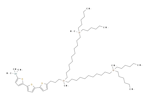 ((methyl(3-(5''-(trimethylstannyl)-[2,2':5',2''-terthiophen]-5-yl)propyl)silanediyl)bis(undecane-11,1-diyl))bis(dihexyl(methyl)silane)
