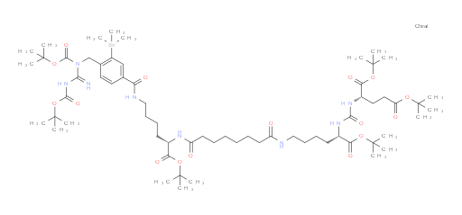 (7S,22S,26S)-tetra-tert-butyl 1-(4-((1,3-bis(tert-butoxycarbonyl)guanidino)methyl)-3-(trimethylstannyl)phenyl)-1,9,16,24-tetraoxo-2,8,17,23,25-pentaazaoctacosane-7,22,26,28-tetracarboxylate