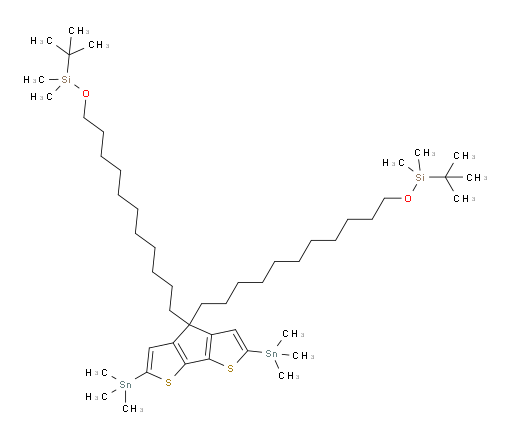 (((2,6-bis(trimethylstannyl)-4H-cyclopenta[1,2-b:5,4-b']dithiophene-4,4-diyl)bis(undecane-11,1-diyl))bis(oxy))bis(tert-butyldimethylsilane)