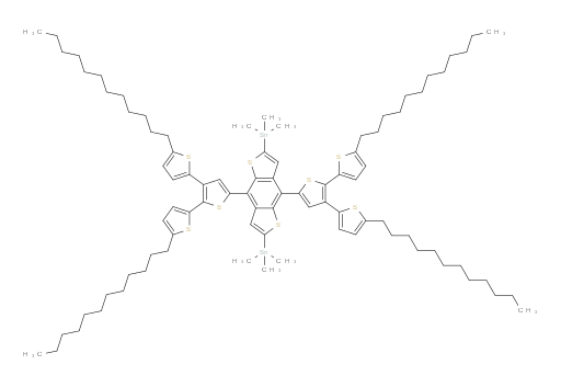(4,8-bis(5,5''-didodecyl-[2,2':3',2''-terthiophen]-5'-yl)benzo[1,2-b:4,5-b']dithiophene-2,6-diyl)bis(trimethylstannane)
