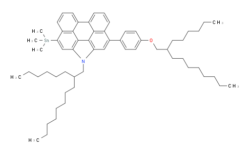 1-(2-hexyldecyl)-3-(4-((2-hexyldecyl)oxy)phenyl)-10-(trimethylstannyl)-1H-phenanthro[1,10,9,8-cdefg]carbazole