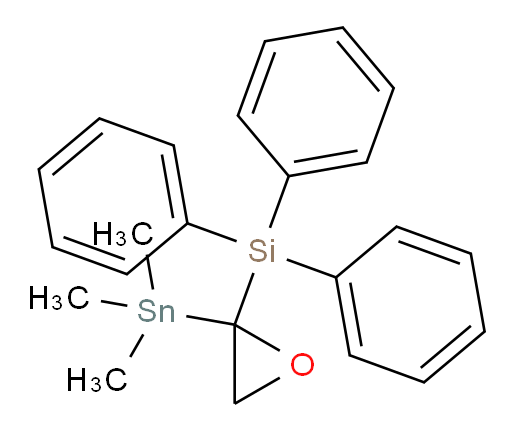triphenyl(2-(trimethylstannyl)oxiran-2-yl)silane